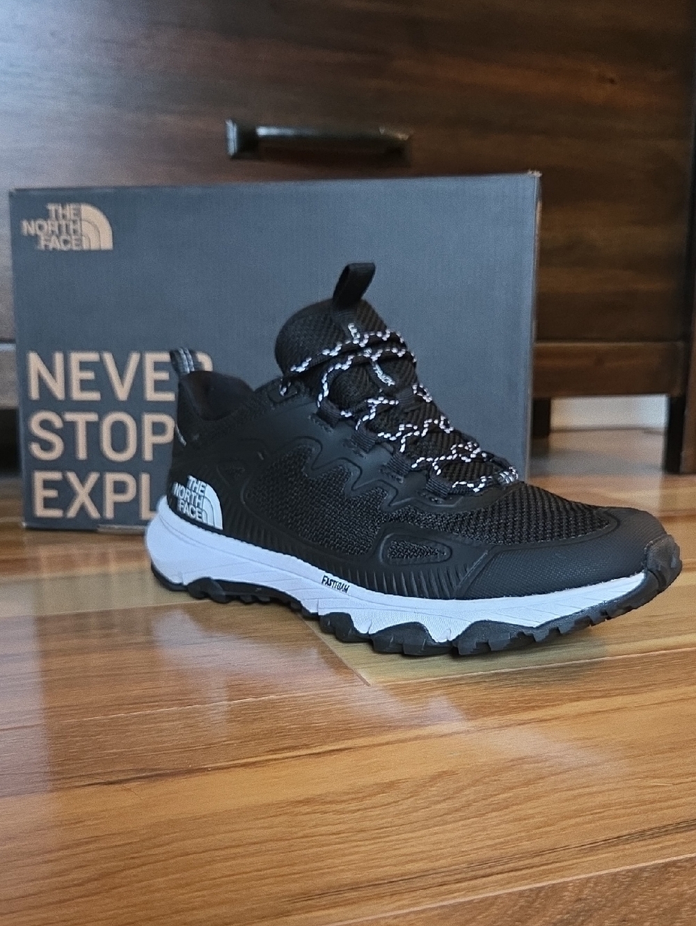 The North Face Black and White Women's Trail Sneaker